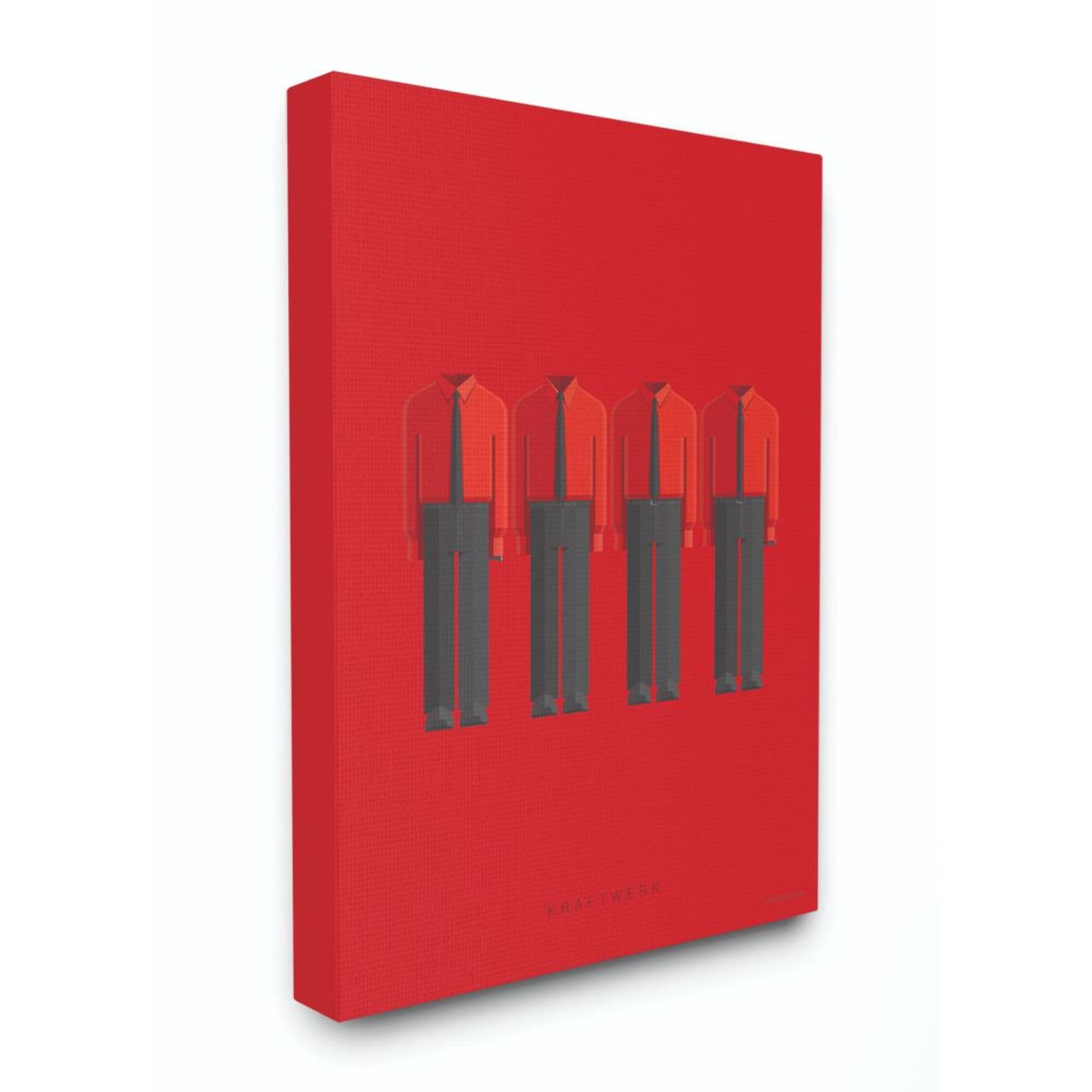 Stupell Industries Kraftwerk Minimalist Illustration Canvas Wall Art